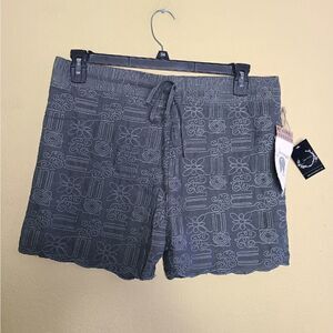 NWT Sea Gypsies Embroidered Garden Shorts